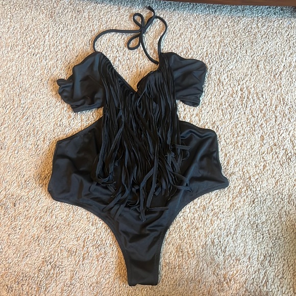 Black one piece swimsuit - Picture 1 of 1